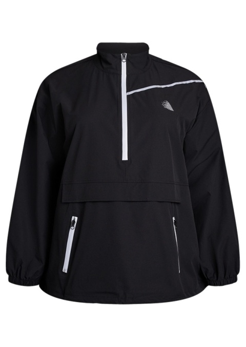 ZIZZI CZARNA SPORTOWA KURTKA ANORAK ODBLASKI 258C