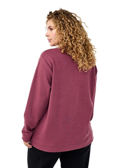 ZIZZI KLASYCZNA RÓŻOWA JEDNOLITA BLUZA 061A ZIZZI KLASYCZNA RÓŻOWA JEDNOLITA BLUZA 061A