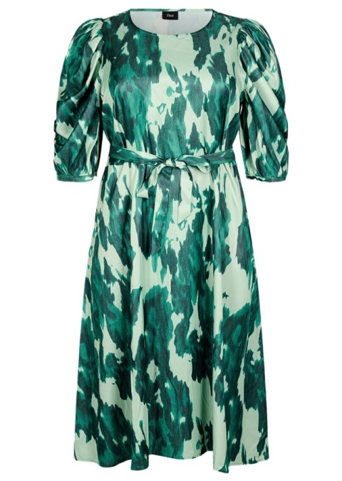 ZIZZI ELEGANCKA DŁUGA TURKUSOWA SUKIENKA WZÓR 116A