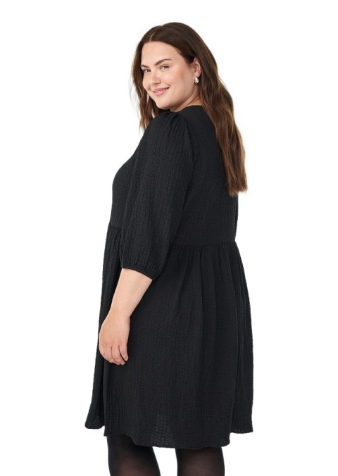 ZIZZI CZARNA SUKIENKA TUNIKA PLISOWANA 059C