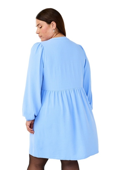 ZIZZI UROCZA BŁĘKITNA SUKIENKA BUFKI DETALE 054A