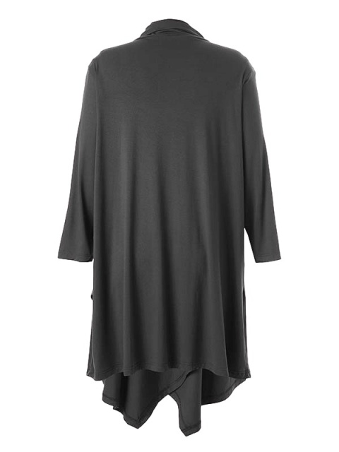 STUDIO SZARA ASYMETRYCZNA TUNIKA WISKOZA S868