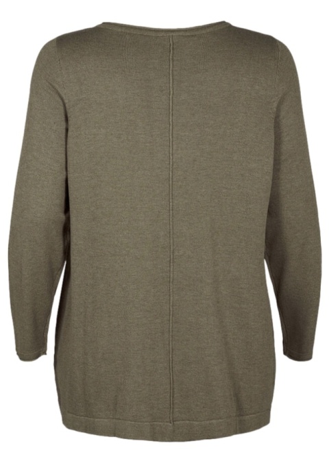 ZIZZI OLIWKOWA BLUZKA TUNIKA DZIANINA 194A