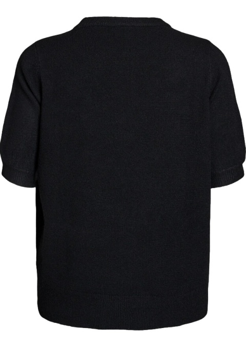 ZIZZI CZARNA DZIANINOWA BLUZKA SWETEREK 279I