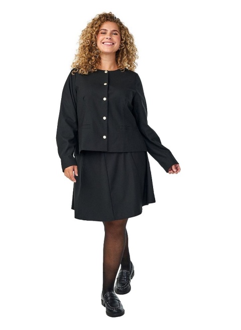 ZIZZI ELEGANCKA CZARNA SPÓDNICA LITERA A 225B