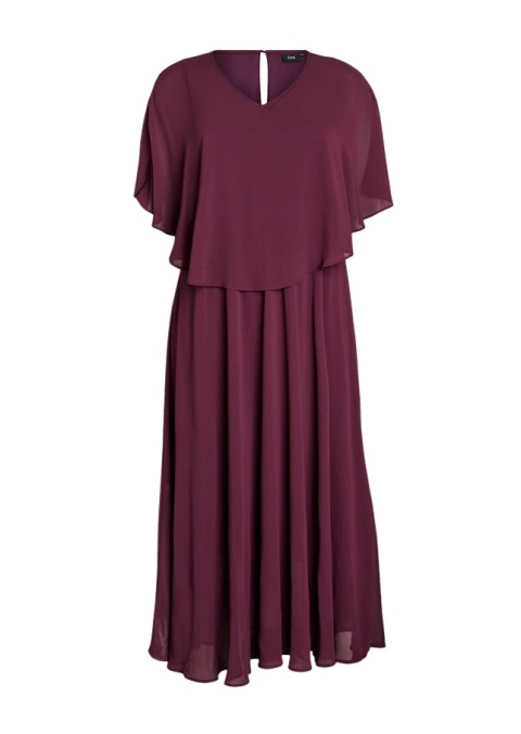 ZIZZI ELEGANCKA FIOLETOWA SUKIENKA MAXI 912A