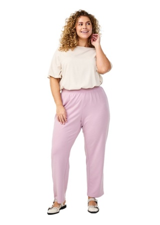 ZIZZI ELEGANCKIE RÓŻOWE SPODNIE PROSTA NOGAWKA 007A