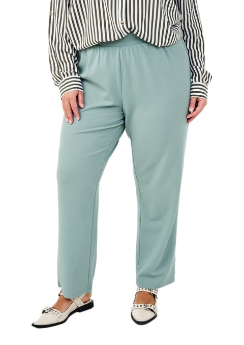 ZIZZI ELEGANCKIE ZIELONE SPODNIE PROSTA NOGAWKA 007A