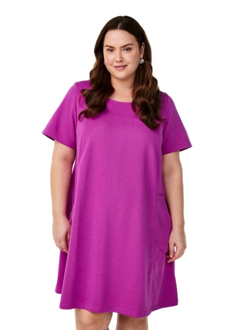 ZIZZI FANTASTYCZNA FIOLETOWA SUKIENKA TUNIKA 199A