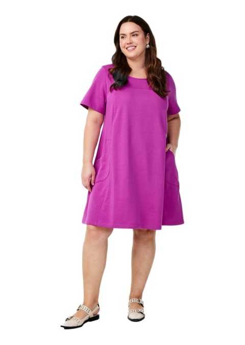 ZIZZI FANTASTYCZNA FIOLETOWA SUKIENKA TUNIKA 199A