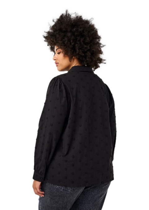 ZIZZI KLASYCZNA CZARNA KOSZULA BAWEŁNA WZÓR 533A