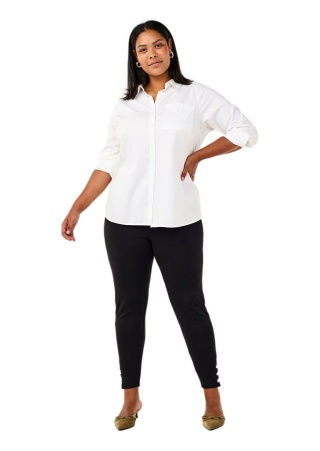 ZIZZI WYGODNE CZARNE SPODNIE LEGGINSY DETALE 432A