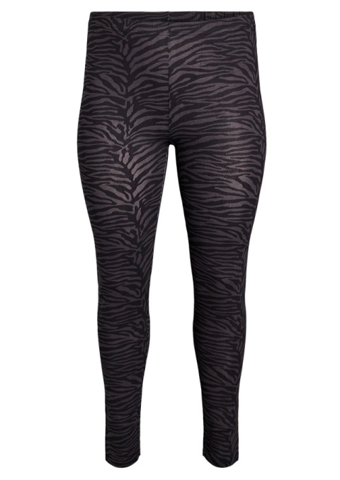 ZIZZI WYGODNE LEGGINSY WZÓR ZEBRA 011D