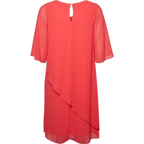 SEMPRE PRU ELEGANCKA WIZYTOWA SUKIENKA CZERWONA S785