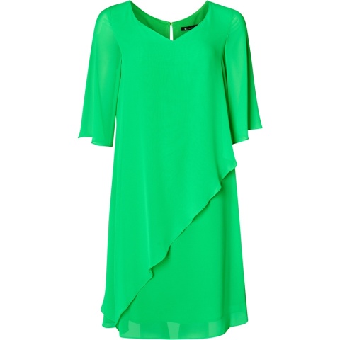 SEMPRE PRU ELEGANCKA WIZYTOWA SUKIENKA ZIELONA S785