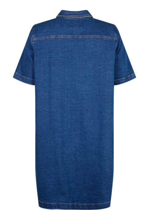 ZIZZI NIEBIESKA JEANSOWA SUKIENKA KIESZENIE 909C