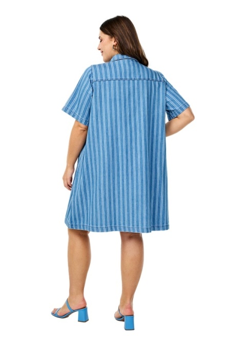 ZIZZI NIEBIESKA JEANSOWA SUKIENKA KOSZULOWA PASKI 084A