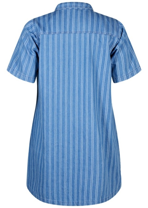 ZIZZI NIEBIESKA JEANSOWA SUKIENKA KOSZULOWA PASKI 084A