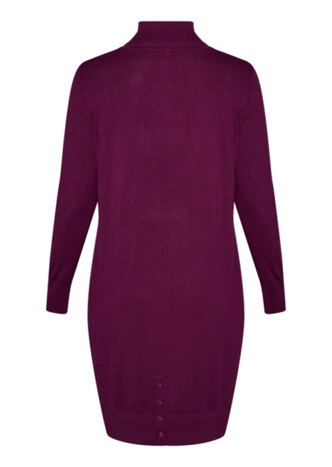 ADIA FIOLETOWA DZIANINOWA SUKIENKA GOLF A189