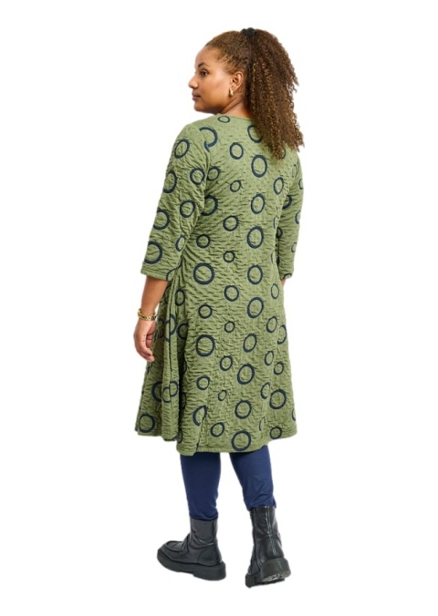 PONT NEUF KOBIECA ZIELONA SUKIENKA WZÓR KOŁA V284