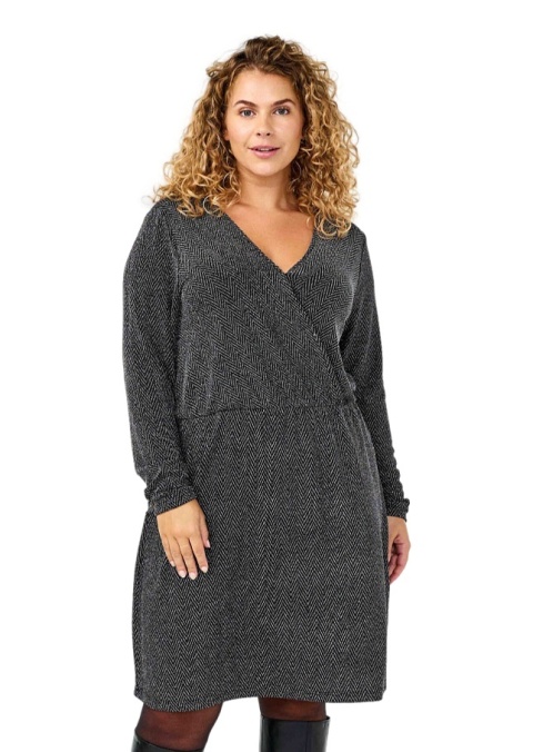 ZIZZI CZARNA ELEGANCKA SYLWESTROWA SUKIENKA 277F