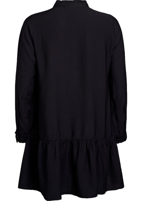 ZIZZI CZARNA SUKIENKA FALBANA 203A