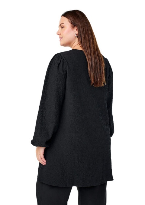 ZIZZI CZARNA TUNIKA PLISOWANA 060B