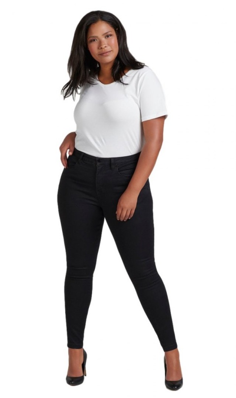 ZIZZI CZARNE KLASYCZNE WYGODNE SPODNIE N74 305L