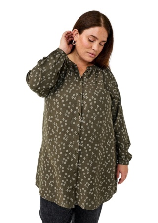 ZIZZI DŁUGA KOSZULA TUNIKA WZÓR WISKOZA 492B