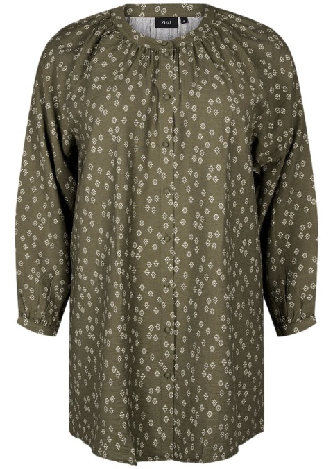 ZIZZI DŁUGA KOSZULA TUNIKA WZÓR WISKOZA 492B