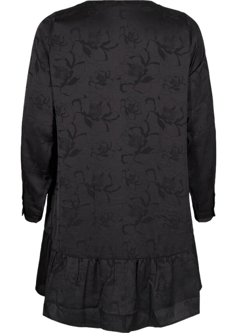 ZIZZI ELEGANCKA CZARNA SUKIENKA SATYNOWA WZÓR 531B