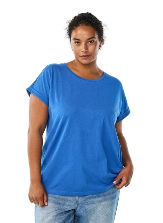 ZIZZI KLASYCZNY T-SHIRT NIEBIESKI 148F