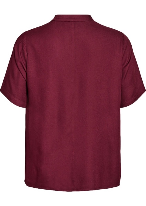 ZIZZI PIĘKNA BORDOWA BLUZKA ZAPIĘCIE 692A