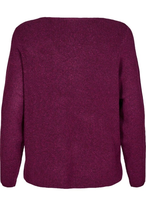 ZIZZI PIĘKNY FIOLETOWY SWETER BLUZKA DZIANINA 421A