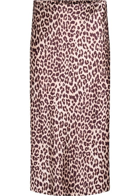 ZIZZI SATYNOWA PANTERKOWA SPÓDNICA MIDI 441A