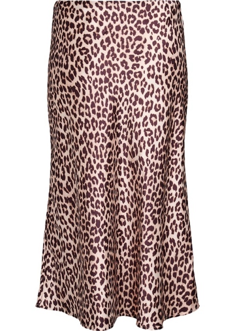 ZIZZI SATYNOWA PANTERKOWA SPÓDNICA MIDI 441A