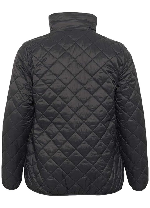 KAFFE MODNA PRZEJŚCIOWA CZARNA PIKOWANA KURTKA K916