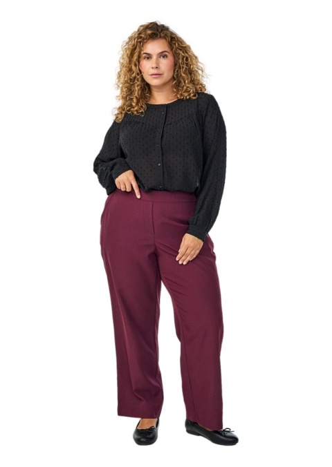 ZIZZI ELEGANCKA CZARNA KOSZULA TEKSTUROWA 211A