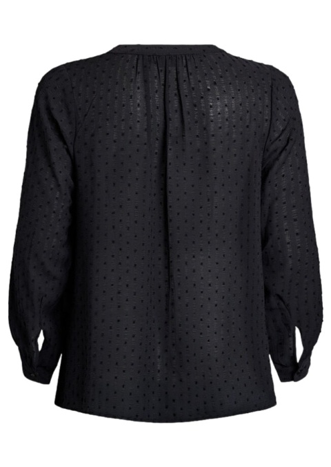 ZIZZI ELEGANCKA CZARNA KOSZULA TEKSTUROWA 211A