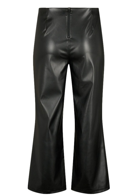 ZIZZI MODNE PROSTE SPODNIE EKO SKÓRA 041C