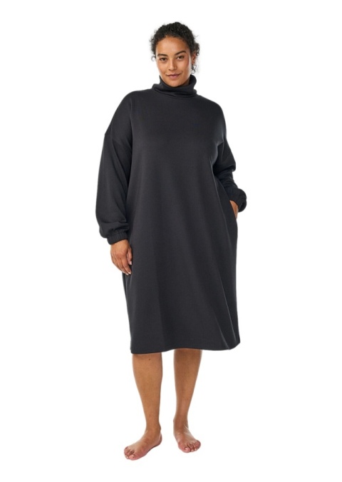 ZIZZI LUŹNA CZARNA SUKIENKA Z GOLFEM 055L