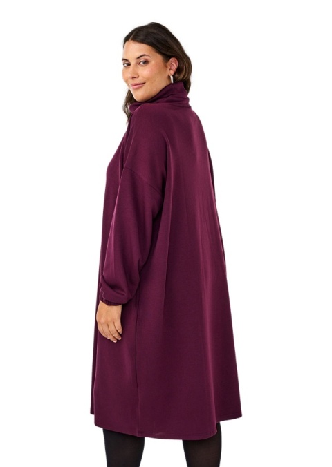 ZIZZI LUŹNA FIOLETOWA SUKIENKA Z GOLFEM 055L