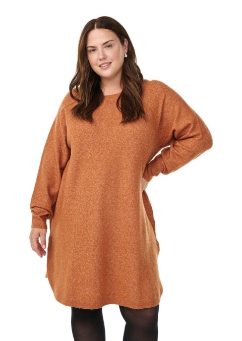 ZIZZI POMARAŃCZOWA SUKIENKA DZIANINA 473B