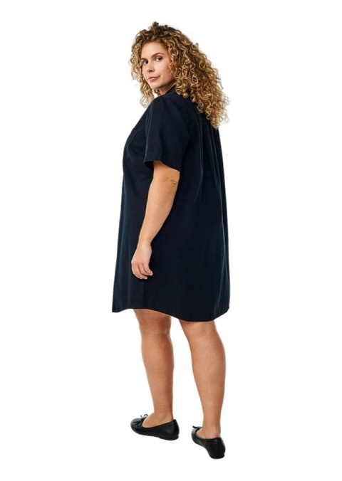 ZIZZI CZARNA JEANSOWA SUKIENKA KOSZULOWA 967D