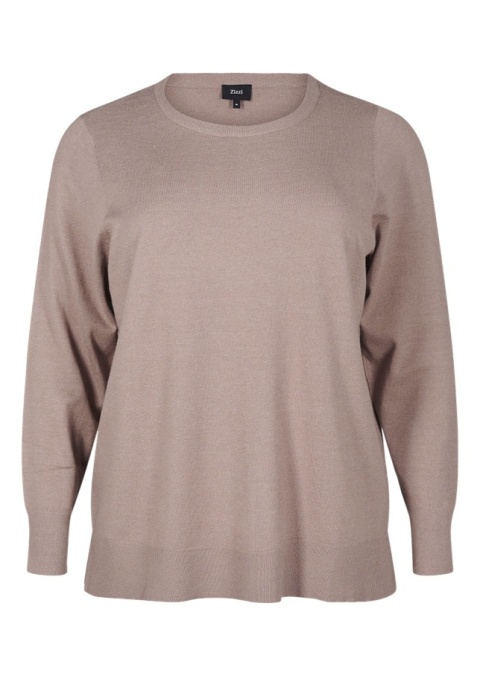 ZIZZI WYGODNA SZARA BLUZKA DZIANINOWA 368A