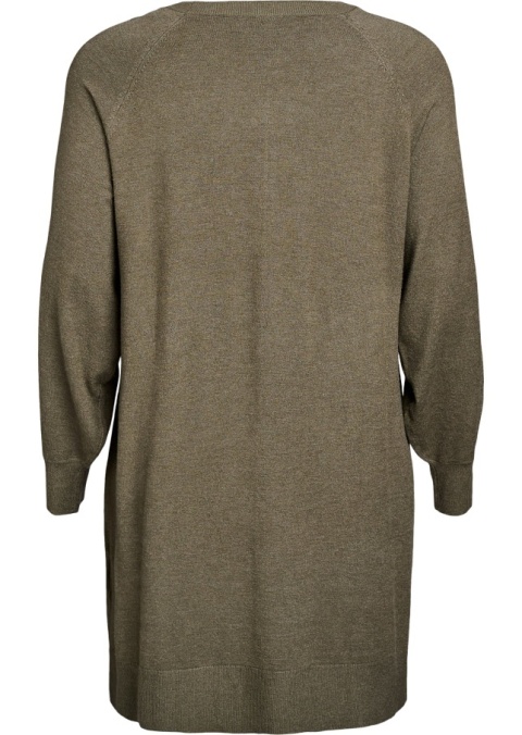 ZIZZI WYGODNA ZIELONA SUKIENKA DZIANINA 479C