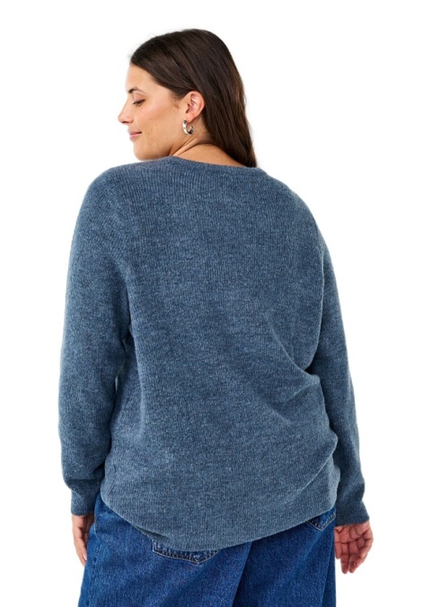 ZIZZI NIEBIESKA BLUZKA DZIANINOWA SWETER 192A