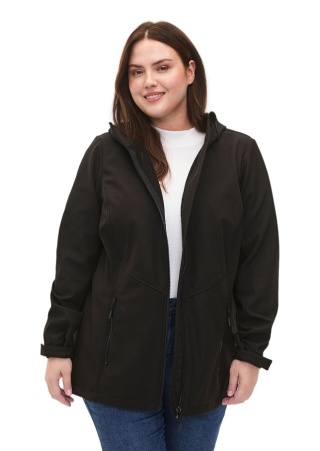 ZIZZI CZARNA PRZEJŚCIOWA KURTKA SOFTSHELL 738K