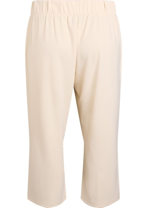 ZIZZI ELEGANCKIE KREMOWE SPODNIE PROSTE 7/8 132B