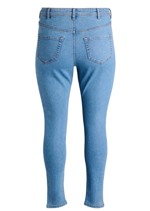 ZIZZI WSPANIAŁE JEANSY SPODNIE BŁĘKITNE SLIM FIT 001A N78